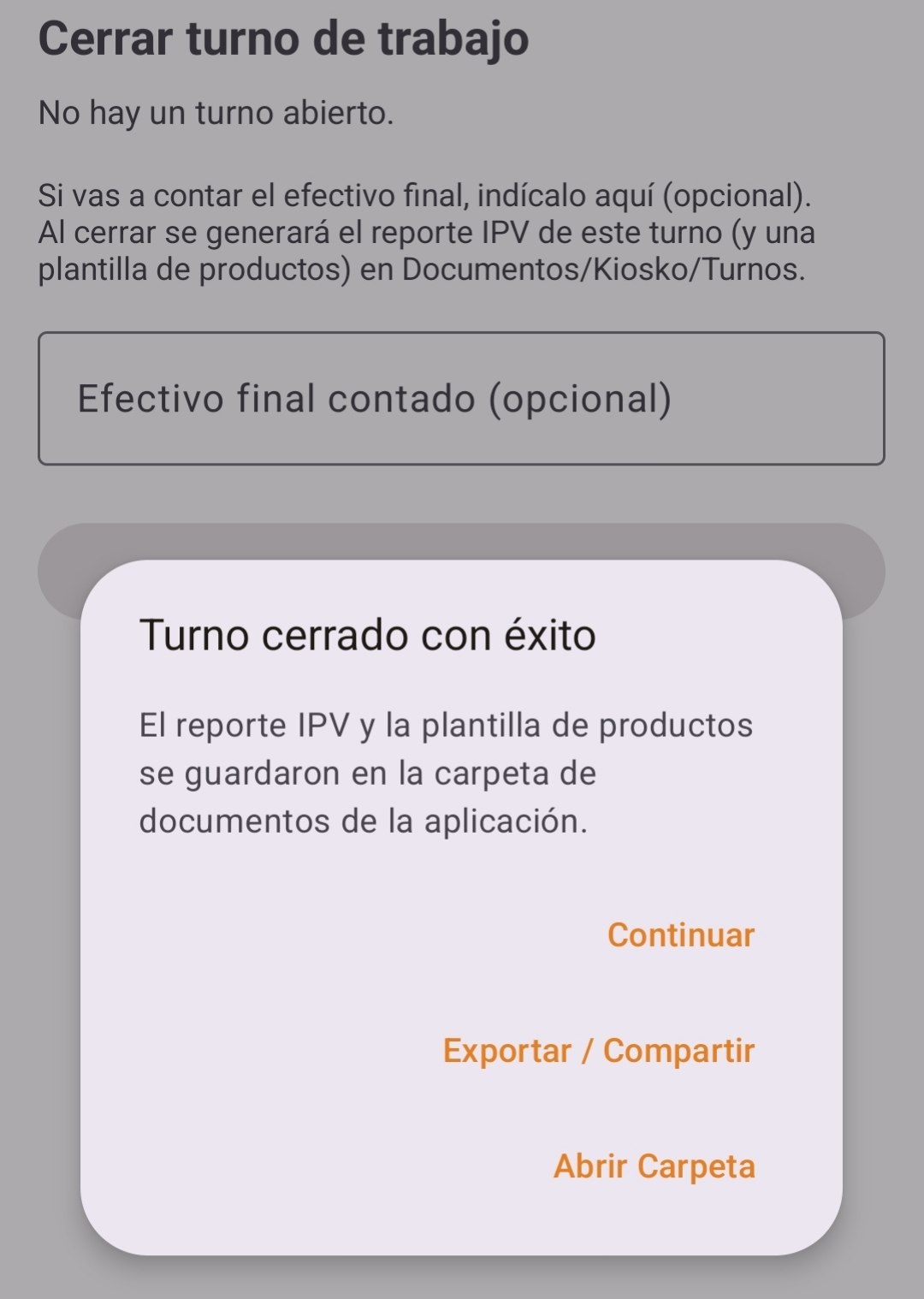 Reporte IPV en Excel
