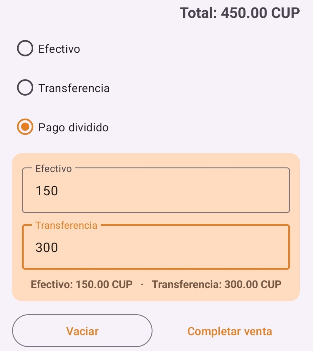 Pago dividido