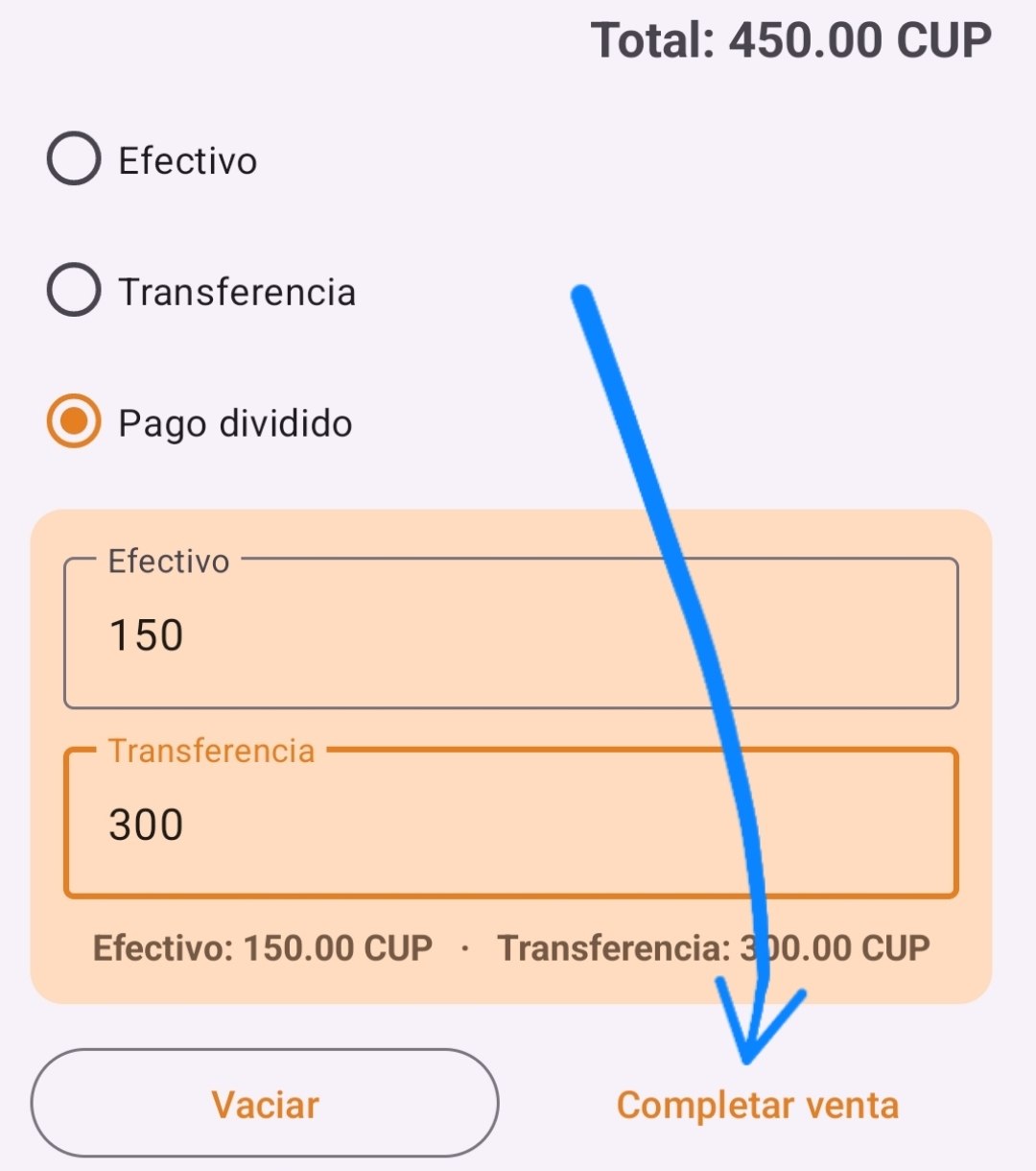 Venta completada